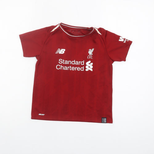New Balance Boys Red Liverpool FC T-Shirt 7 Years Jersey