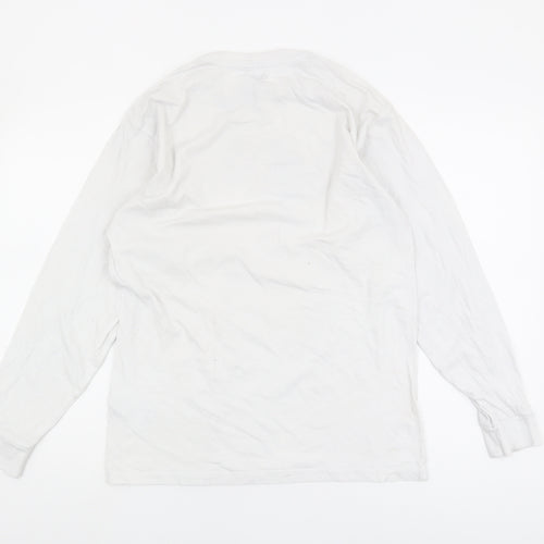 Vans Men's Medium White Long Sleeve Graphic T-Shirt