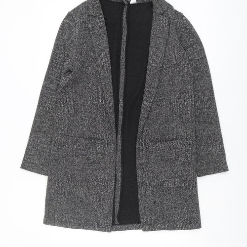 H&M Women's Black Long Sleeve Open Front Cardigan Size 8