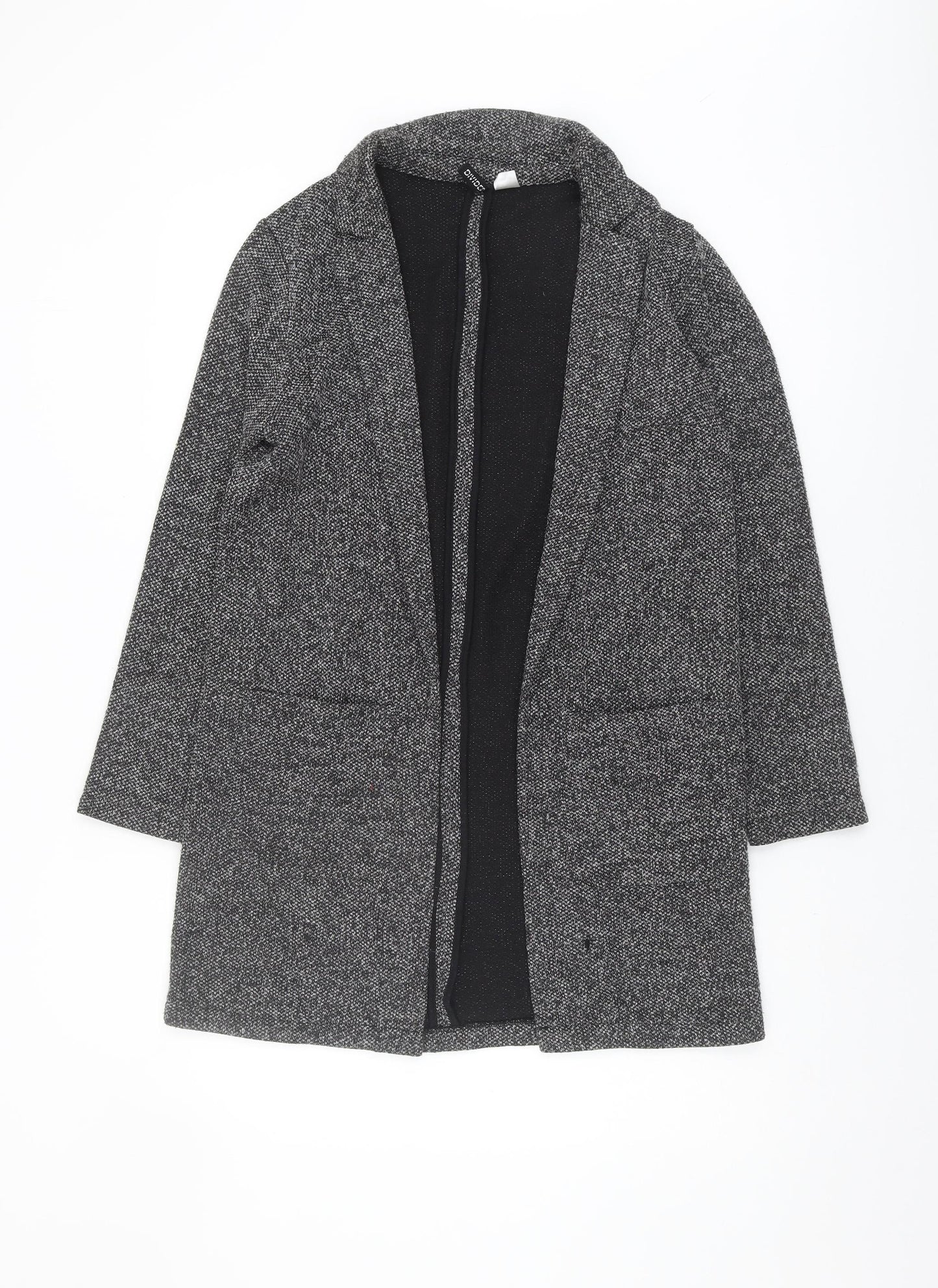 H&M Women's Black Long Sleeve Open Front Cardigan Size 8