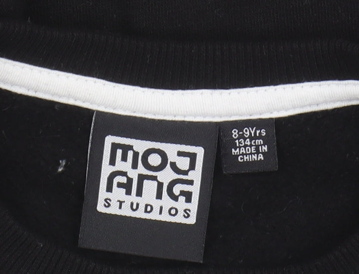 Mojang Boys Black Minecraft Sweatshirt 8-9 Years