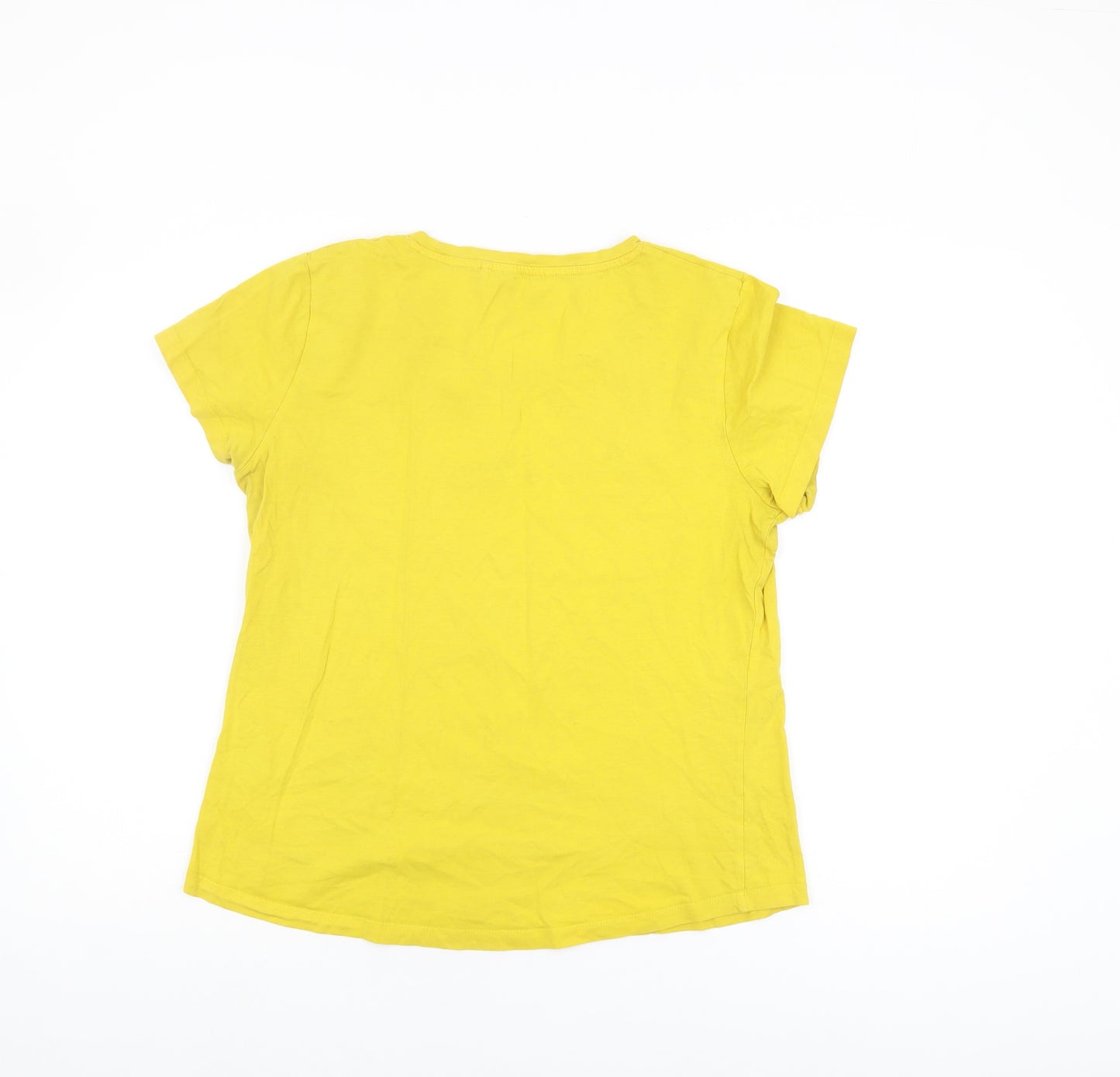 Mountain Warehouse Women's Yellow T-Shirt Size 14