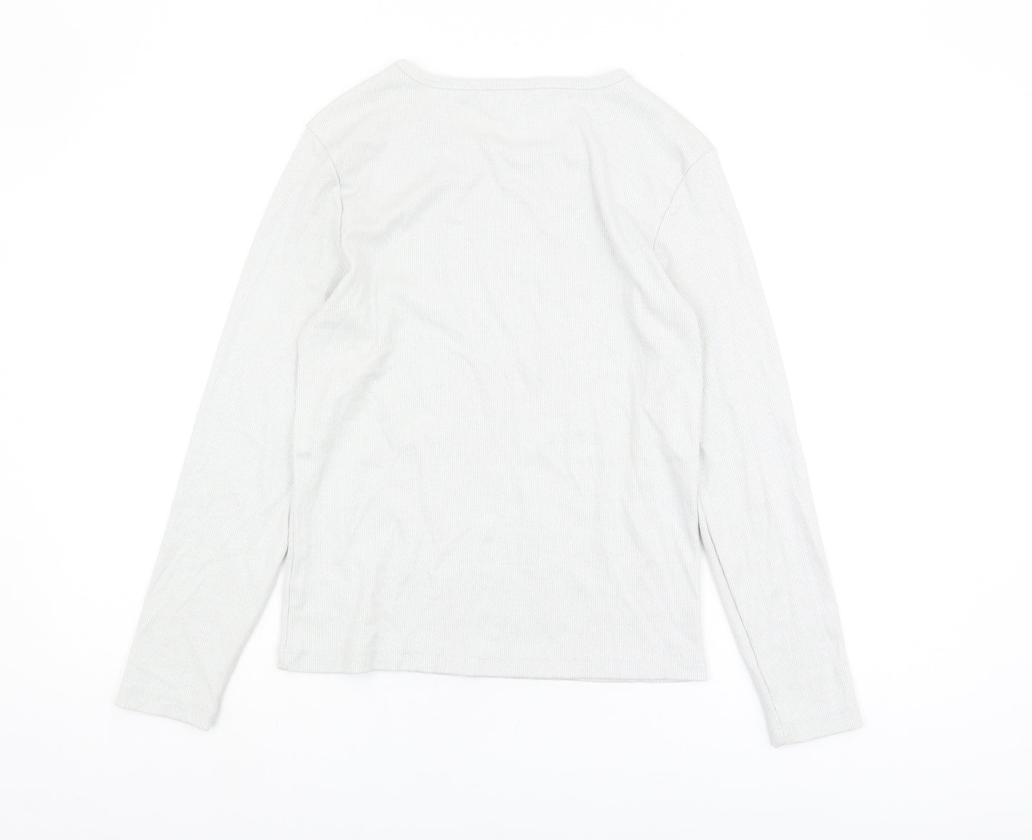 The White Company Women's White Long Sleeve Knit Top