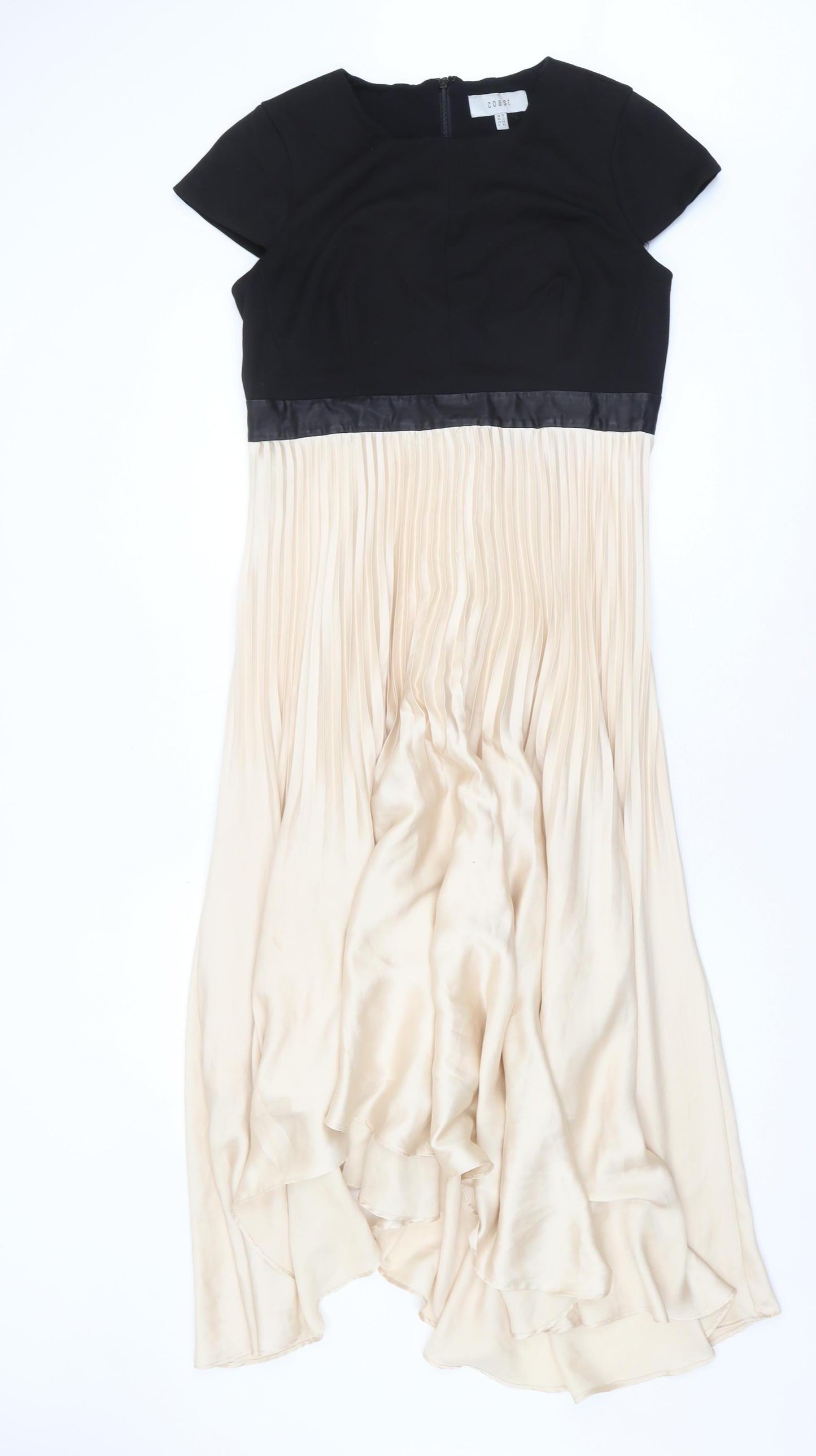 Coast Women’s Black Beige A-Line Formal Dress Size 16