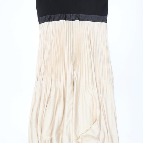 Coast Women’s Black Beige A-Line Formal Dress Size 16