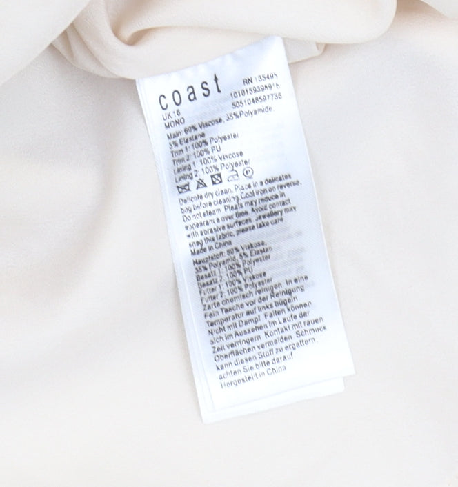 Coast Women’s Black Beige A-Line Formal Dress Size 16