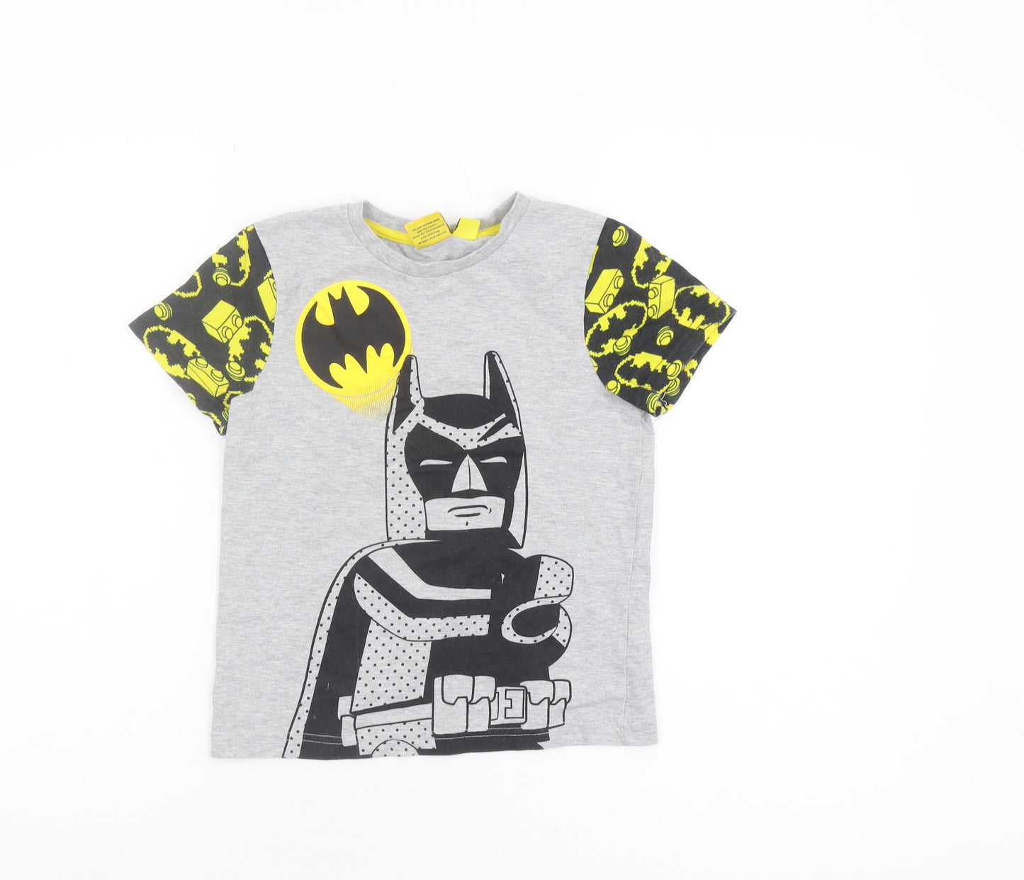 LEGO Batman Boys Grey T-Shirt, 7-8 Years, Casual Knit