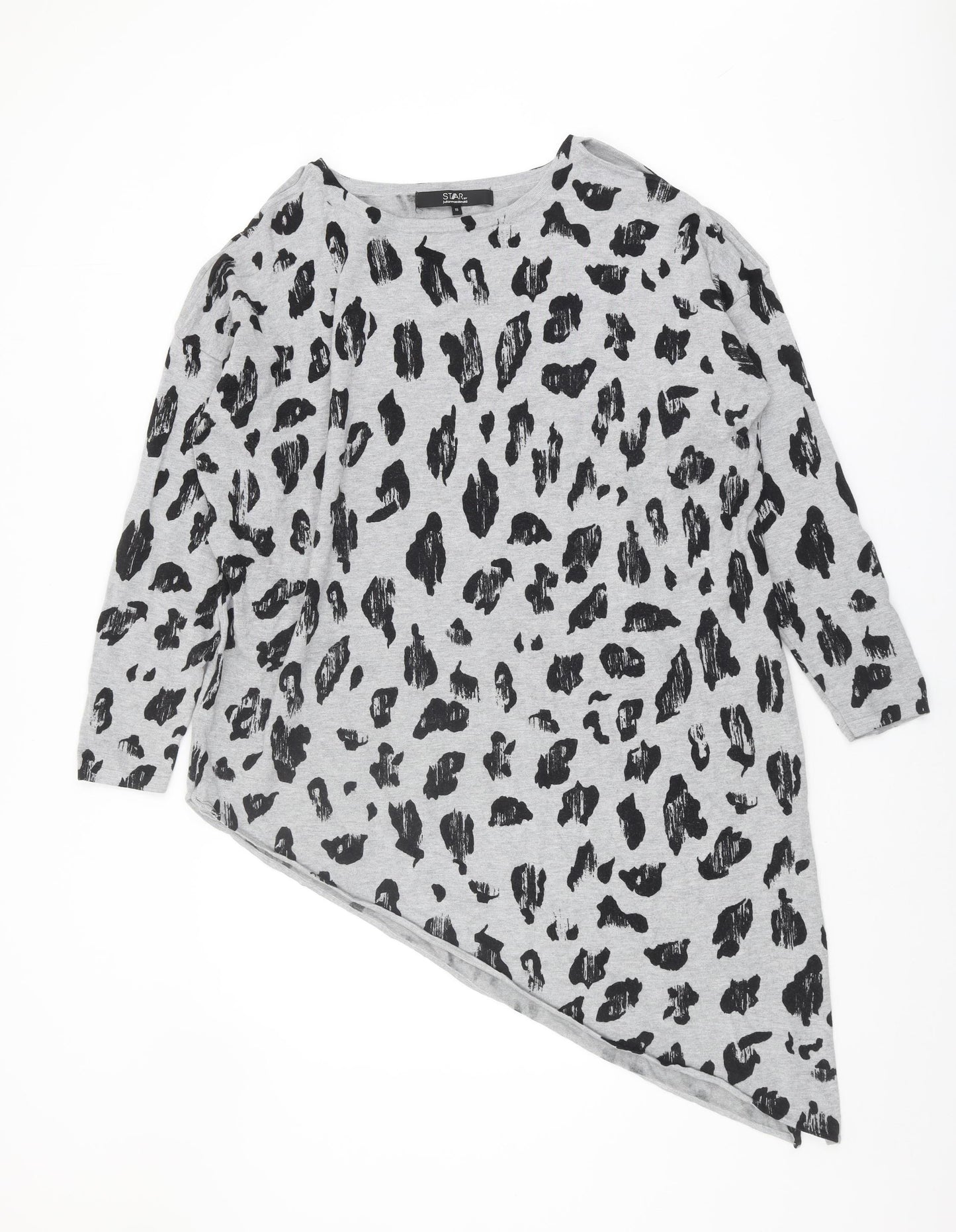 Star by Julien Macdonald Women’s Grey Animal Print Jumper Size 18