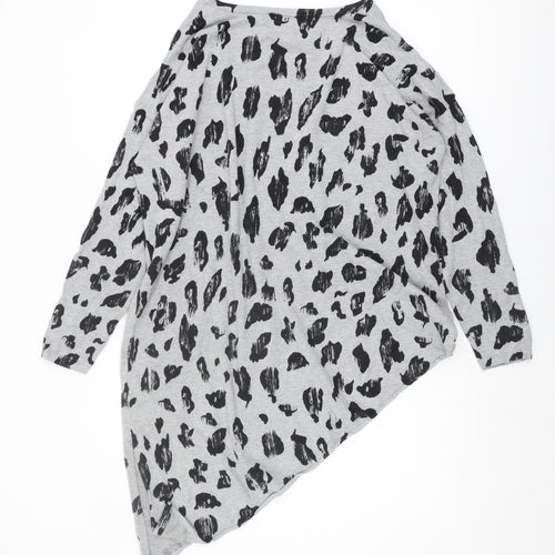 Star by Julien Macdonald Women’s Grey Animal Print Jumper Size 18