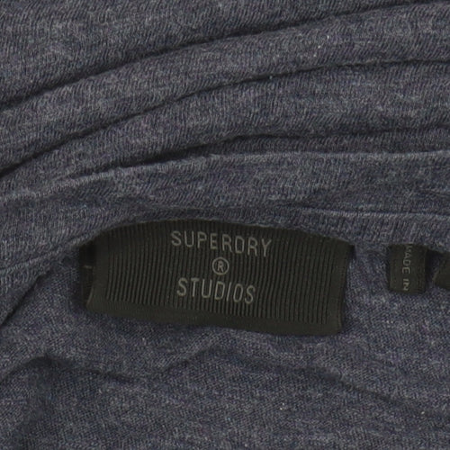 Superdry Blue Men's T-Shirt M Long Sleeve Crew Neck