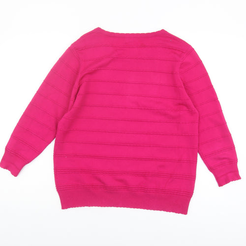 Country Casuals Women's Pink Pullover Jumper S
