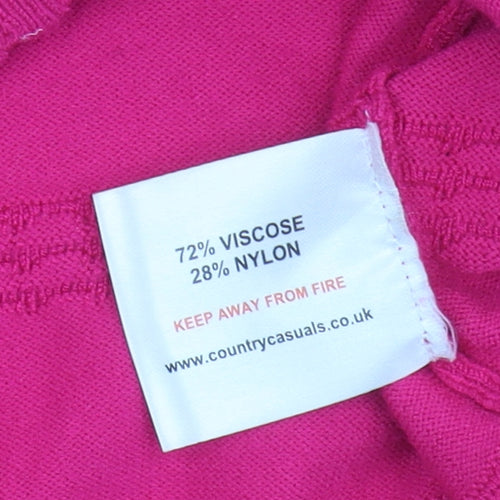 Country Casuals Women's Pink Pullover Jumper S