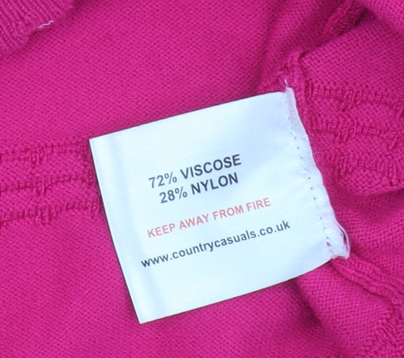 Country Casuals Women's Pink Pullover Jumper S