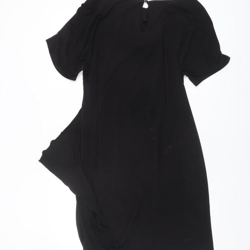 Wallis Black Dress, Women's Size 16, Short Sleeve, Elegant