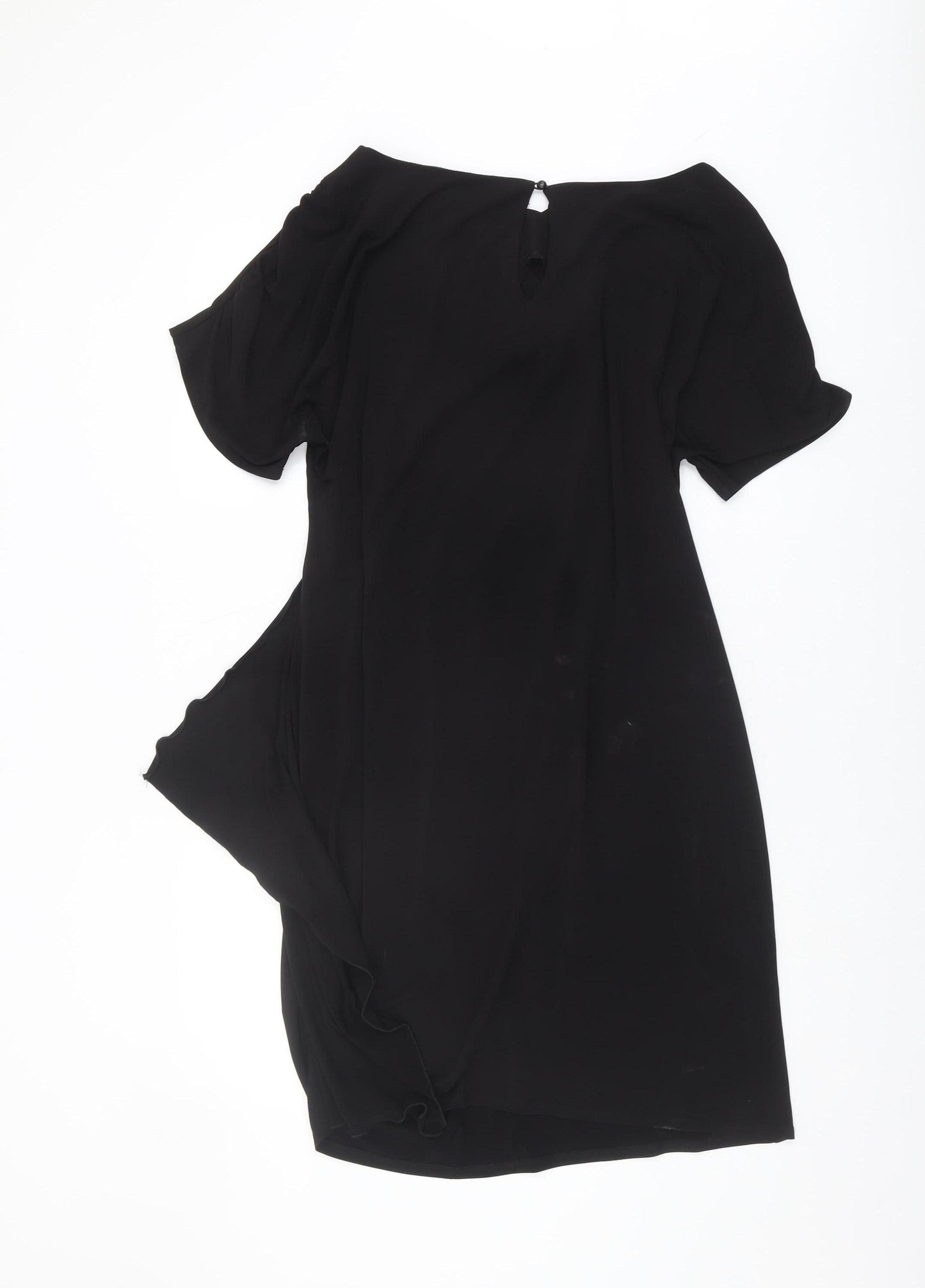 Wallis Black Dress, Women's Size 16, Short Sleeve, Elegant