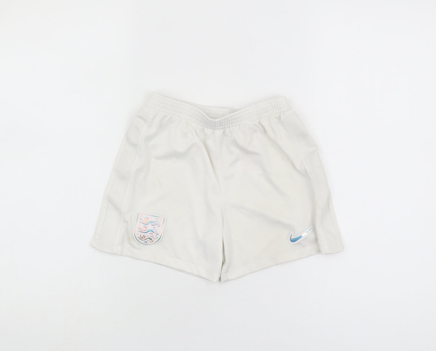 Nike Boys White Athletic Shorts 14-15 Years Football