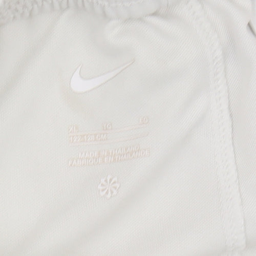 Nike Boys White Athletic Shorts 14-15 Years Football