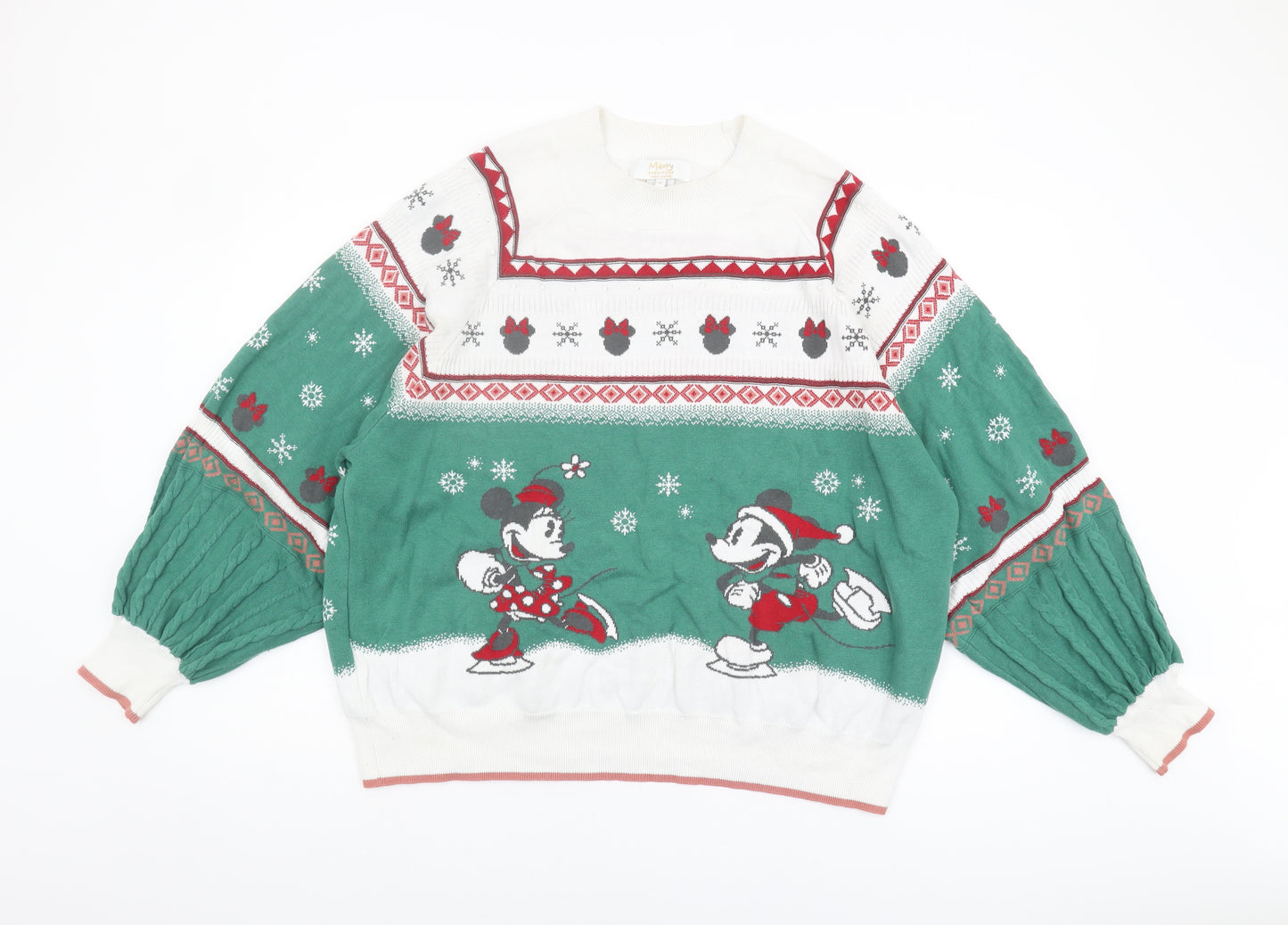Next Women’s Multicoloured Mickey Mouse Christmas Jumper XL
