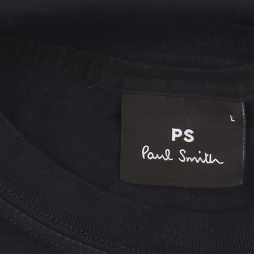 Paul Smith Men's Black Zebra Graphic T-Shirt L