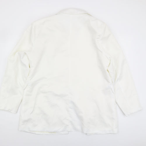 Threadbare Women's White Blazer Jacket Size 16