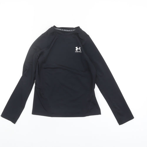 Under Armour Boys Black Athletic Long Sleeve Top
