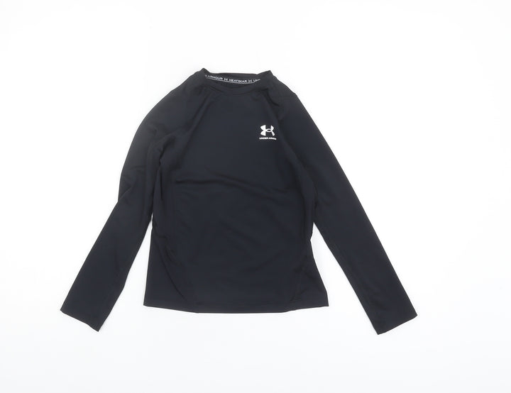 Under Armour Boys Black Athletic Long Sleeve Top