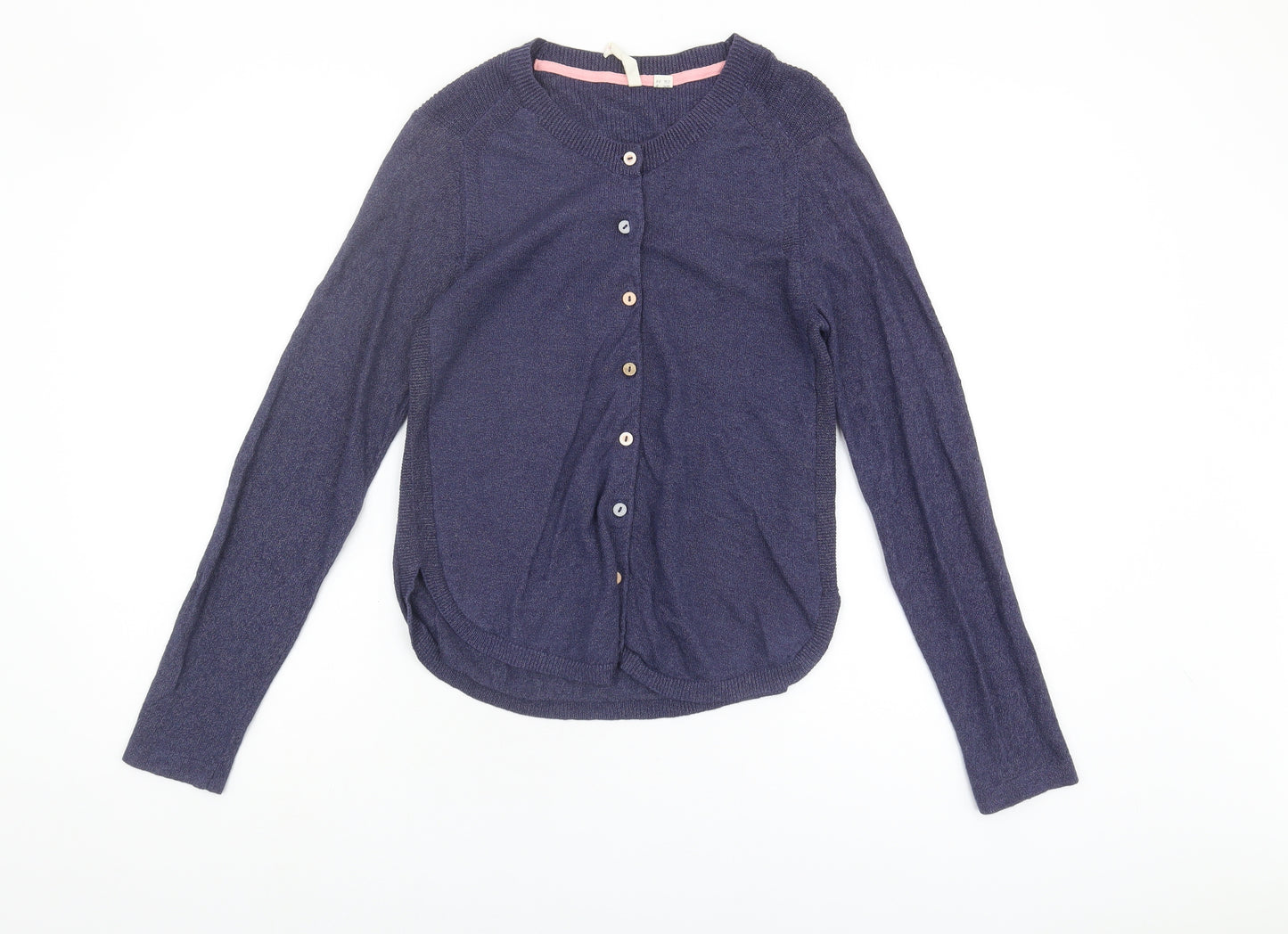 White Stuff Women's Blue Cardigan - Size 8, Lightweight