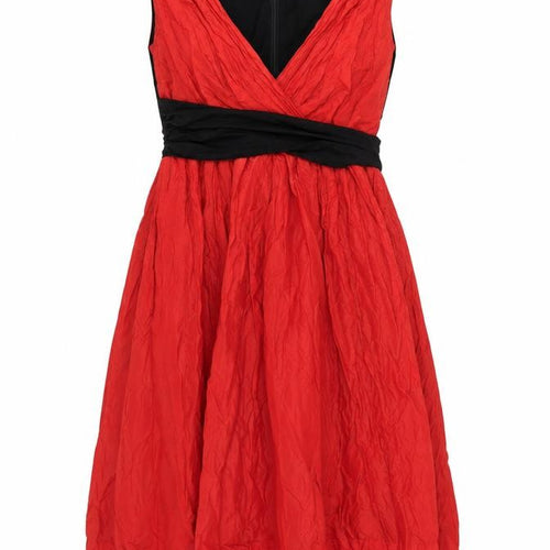 DKNY Women's Red Sleeveless Dress, Size 8