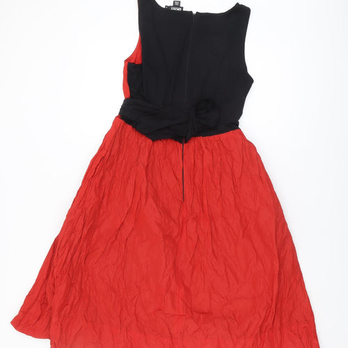 DKNY Women's Red Sleeveless Dress, Size 8