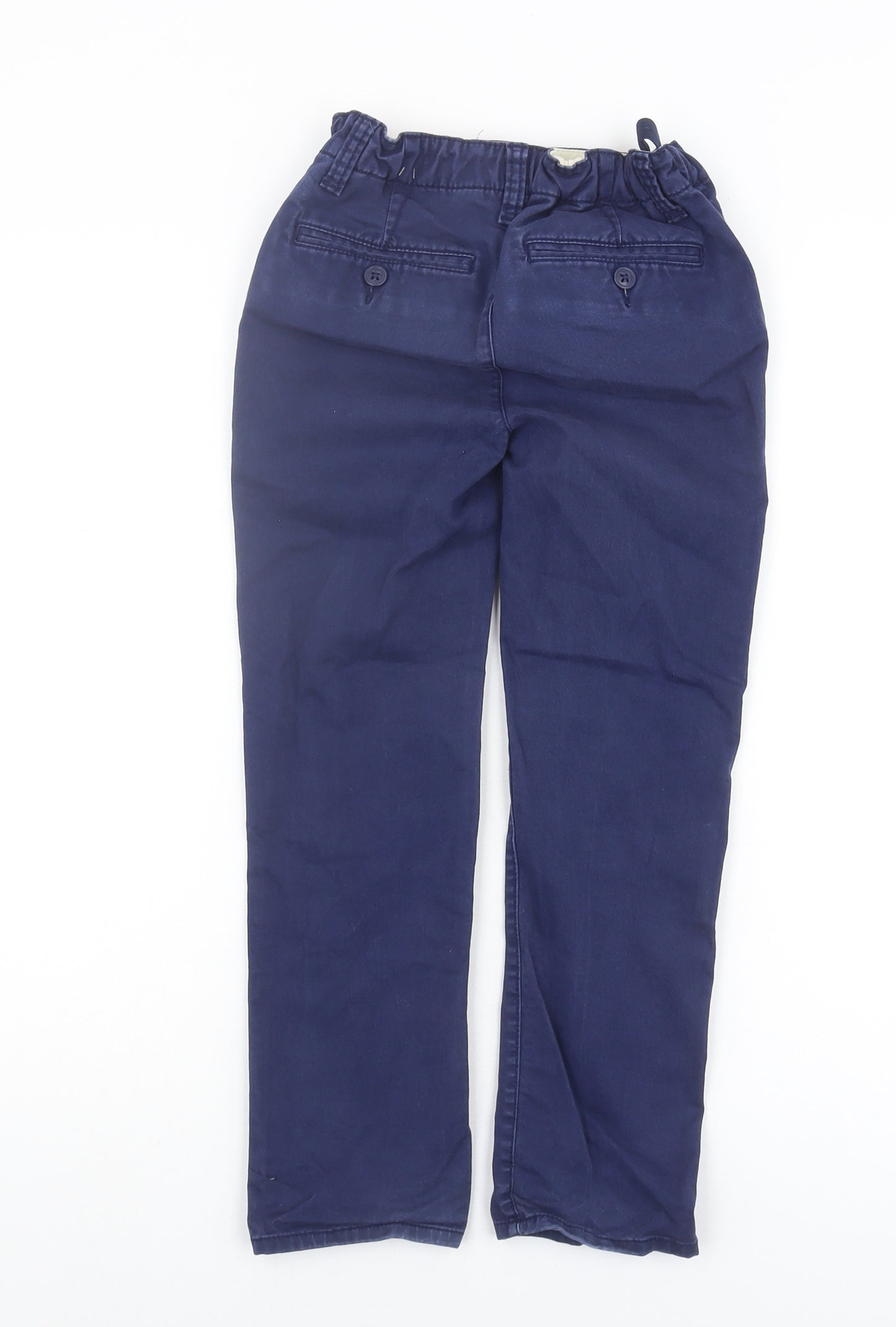 GAP Boys Blue Chino Trousers 7 Years Adjustable Waist