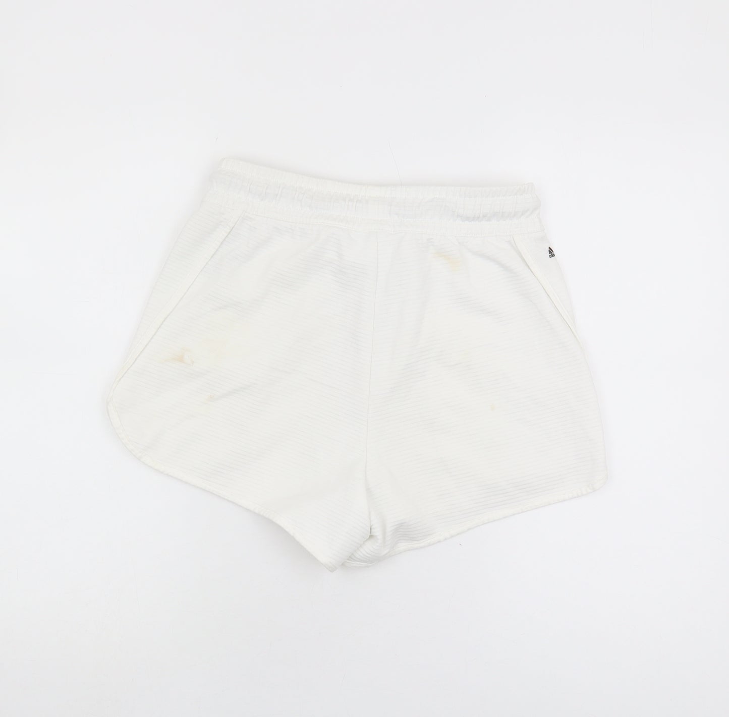Adidas Womens White Athletic Shorts S