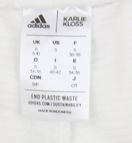 Adidas Womens White Athletic Shorts S