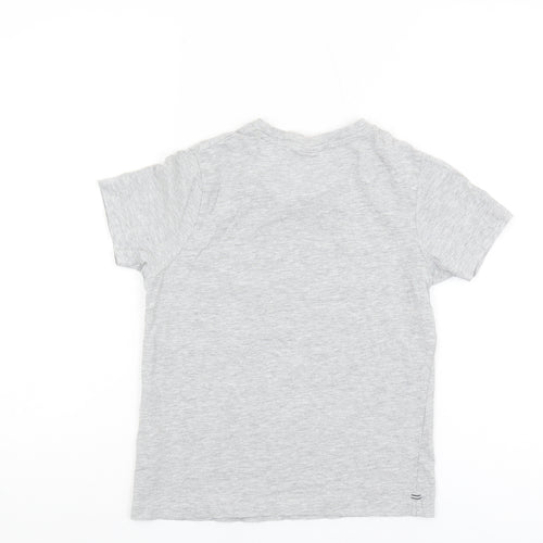 Slazenger Boys' Grey T-Shirt Size 9-10 Basic Casual Wear