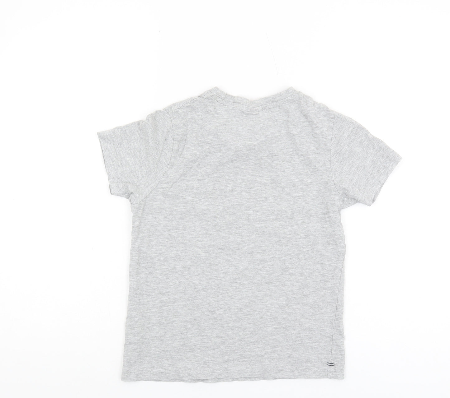 Slazenger Boys' Grey T-Shirt Size 9-10 Basic Casual Wear