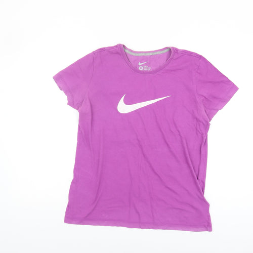 Nike Women's Purple XL Slim Fit T-Shirt