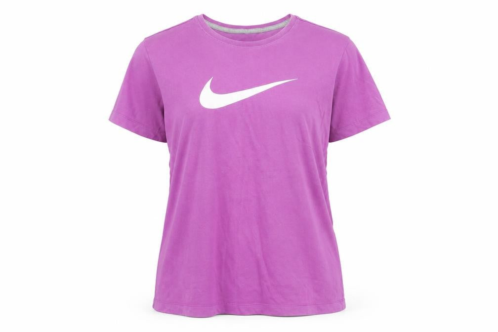 Front view of Nike Women's Purple XL Slim Fit T-Shirt