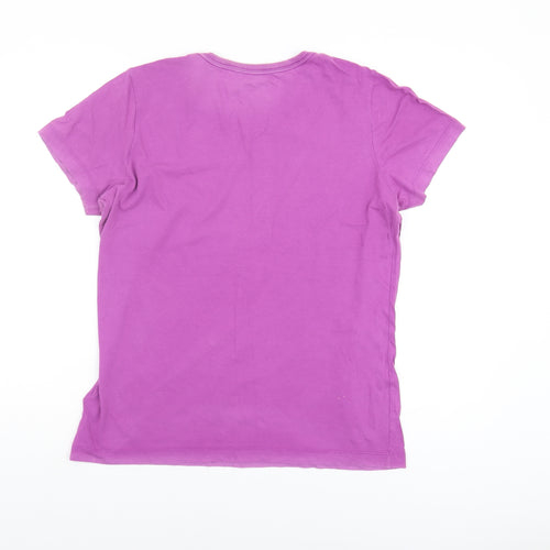 Nike Women's Purple XL Slim Fit T-Shirt