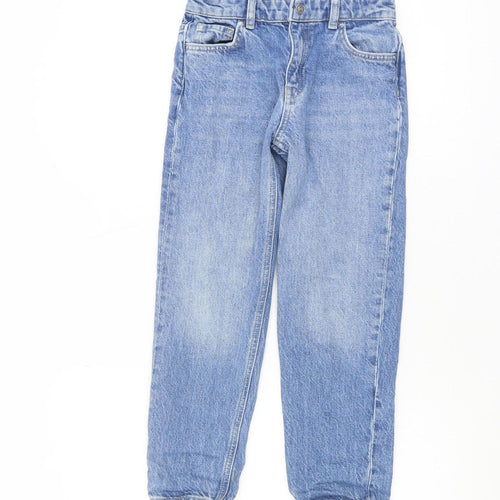 Reiss Girls Blue Straight Jeans, 8-9 Years, Cotton Denim