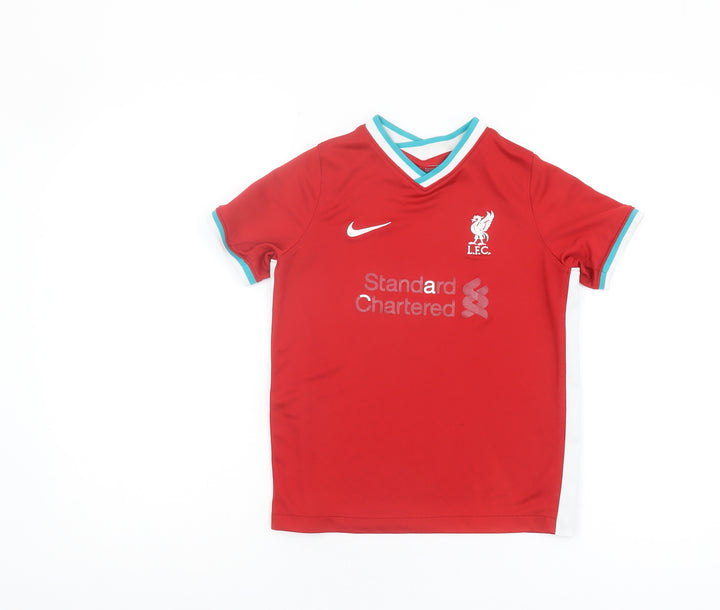 Nike Boys Red Football Jersey T-Shirt, 6-7 Years, Sports Style