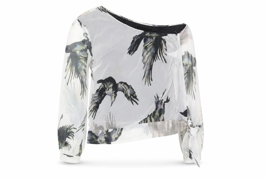 Front view of Religion Women's Multicoloured Cropped Blouse -, size 12