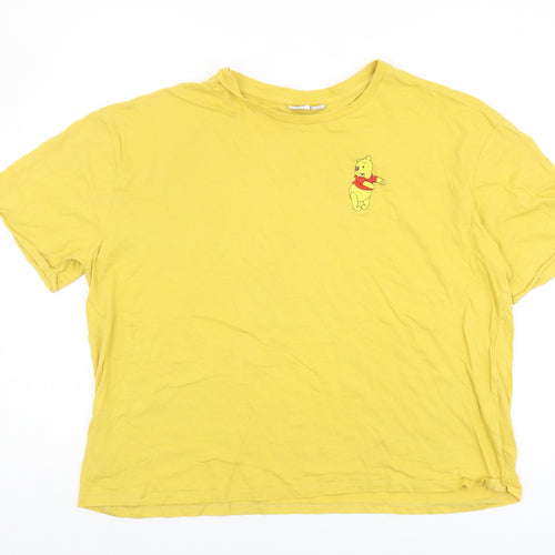 Disney Women's Yellow XL Winnie the Pooh T-Shirt