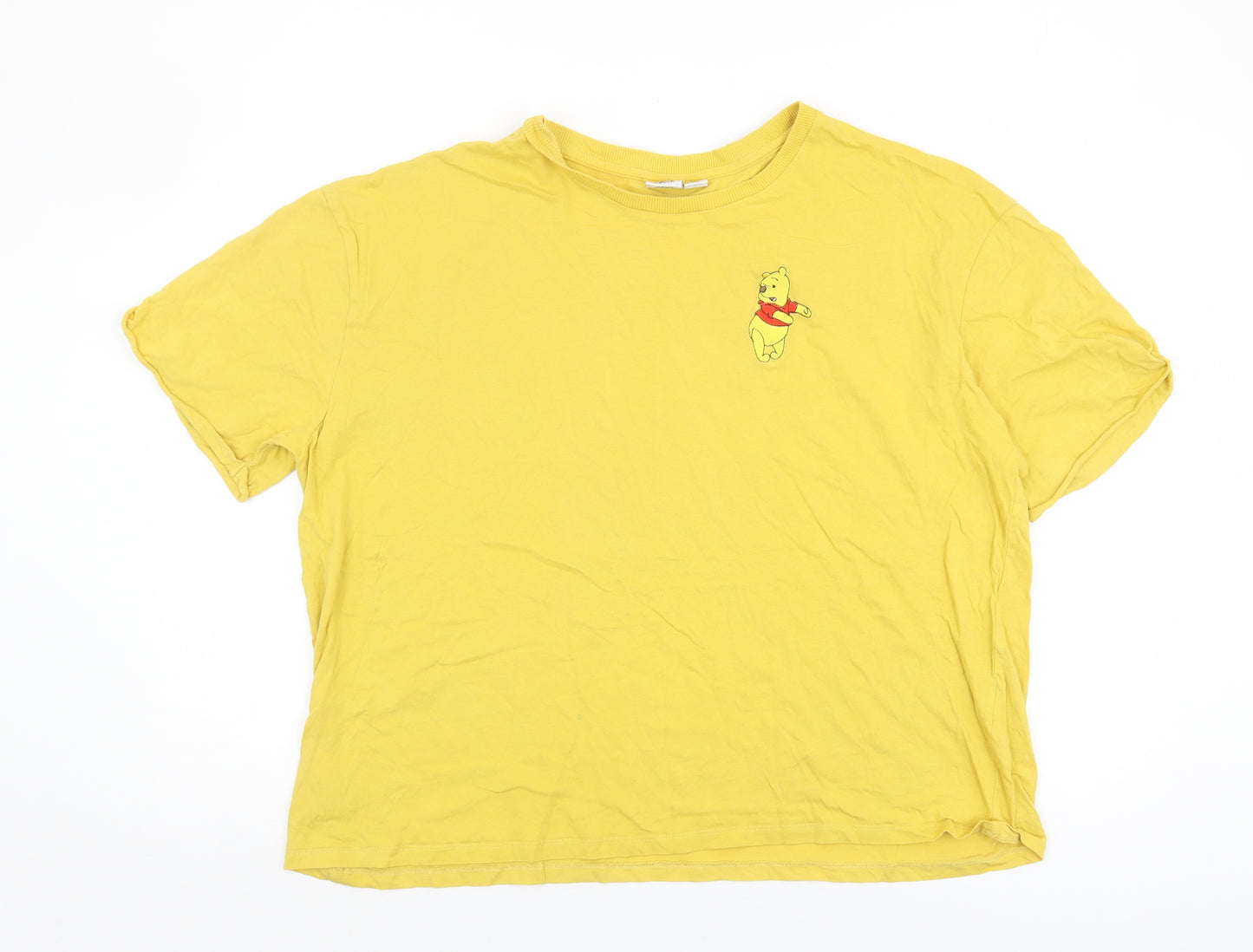 Disney Women's Yellow XL Winnie the Pooh T-Shirt