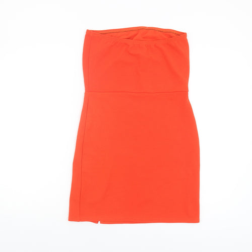 PrettyLittleThing Women's Red Bodycon Dress Size 12