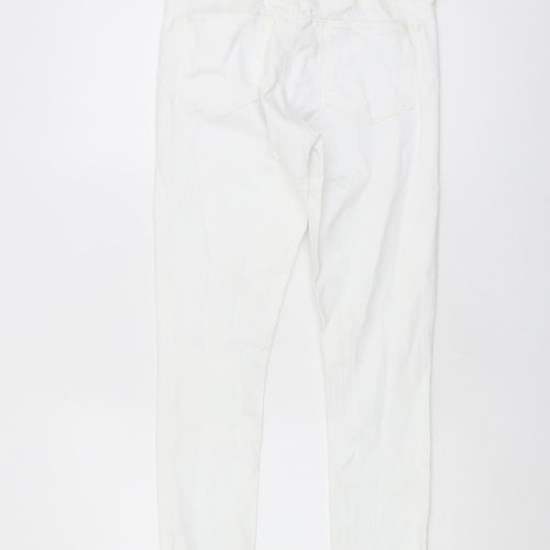 Topshop Women's White Skinny Jeans Size 10