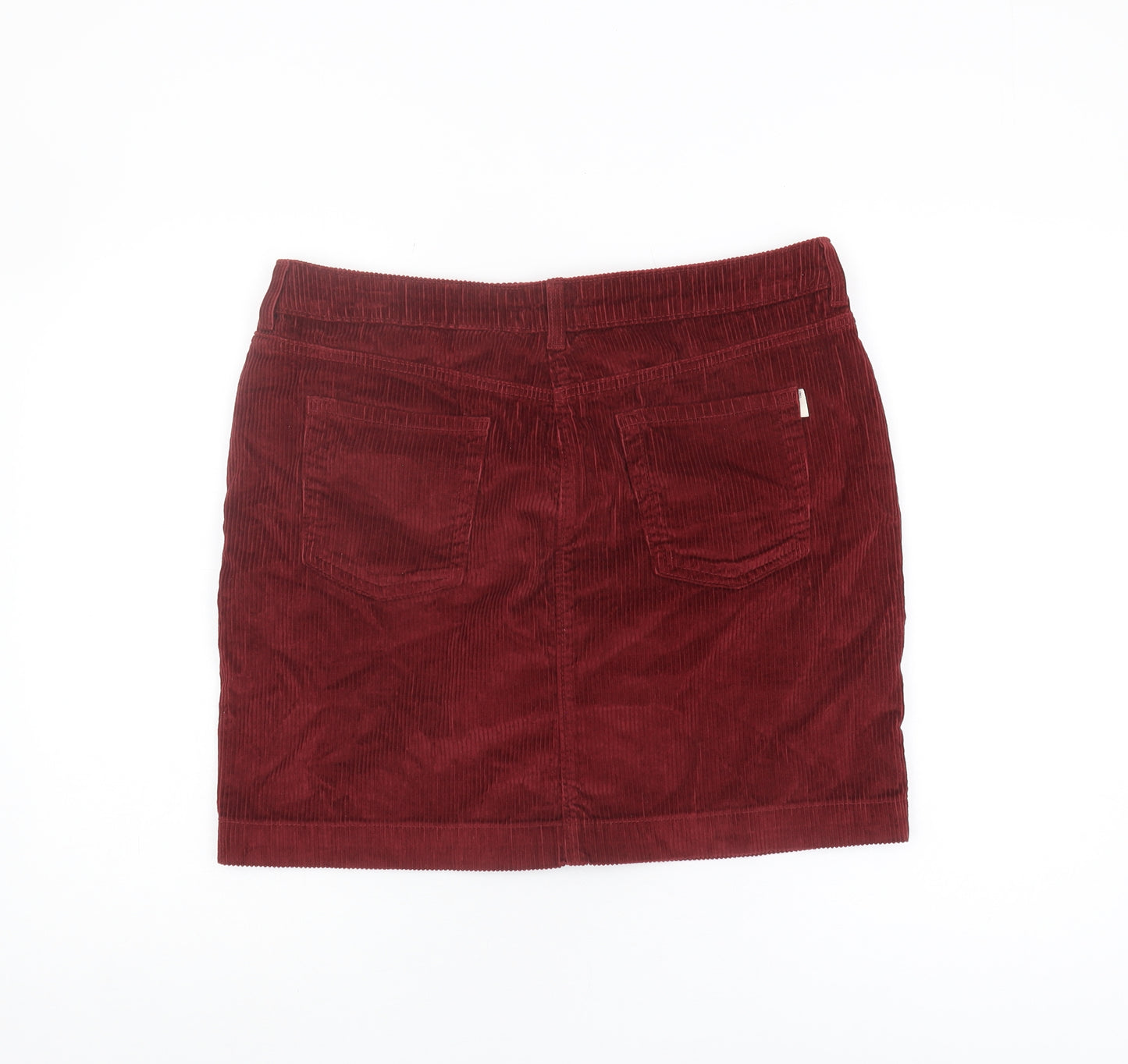 Next Women's Red Corduroy Pencil Skirt Size 14