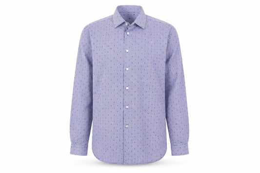 Front view of Skopes Men's Blue Slim Fit Check Shirt 16.5