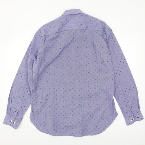Skopes Men's Blue Slim Fit Check Shirt 16.5