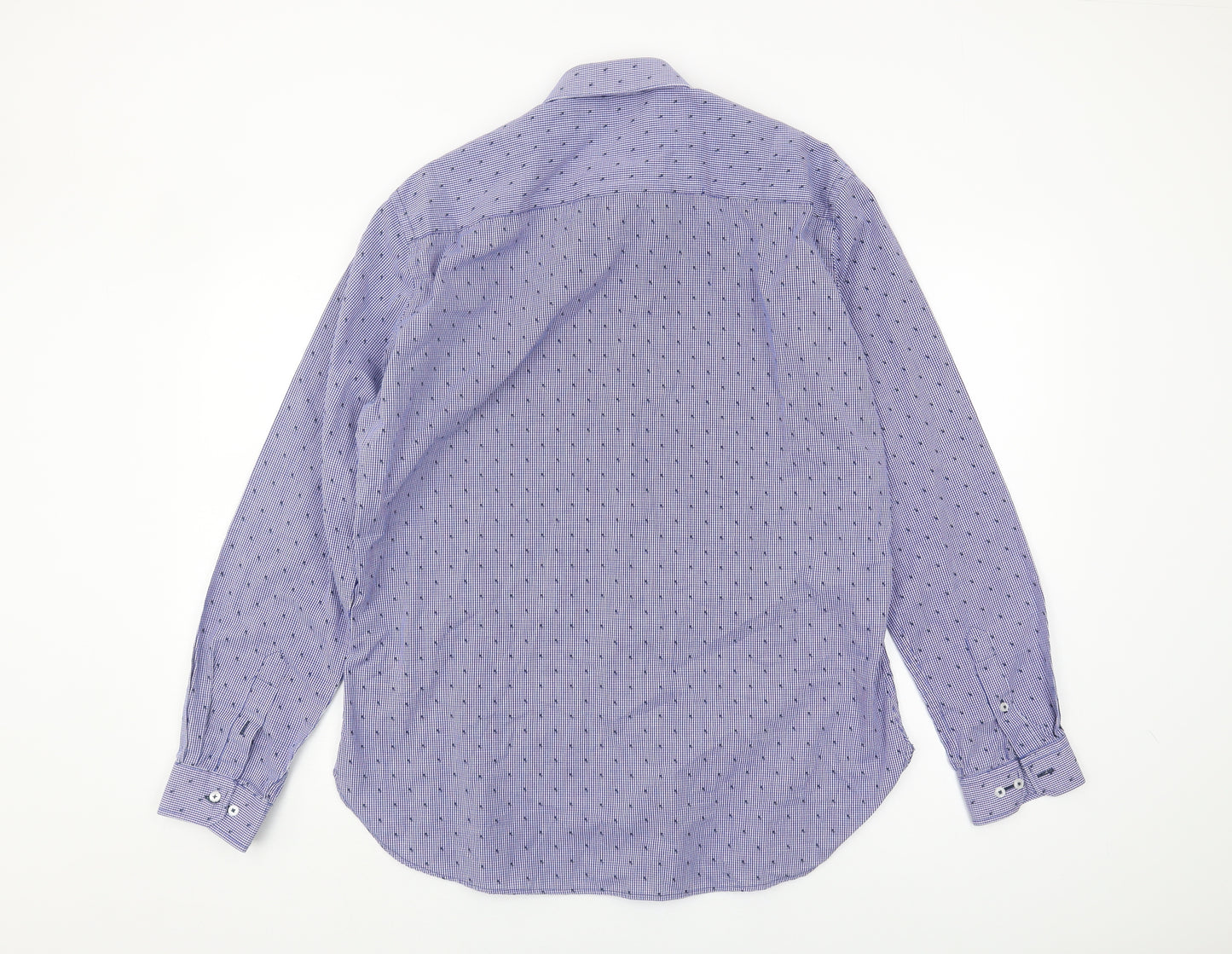 Skopes Men's Blue Slim Fit Check Shirt 16.5
