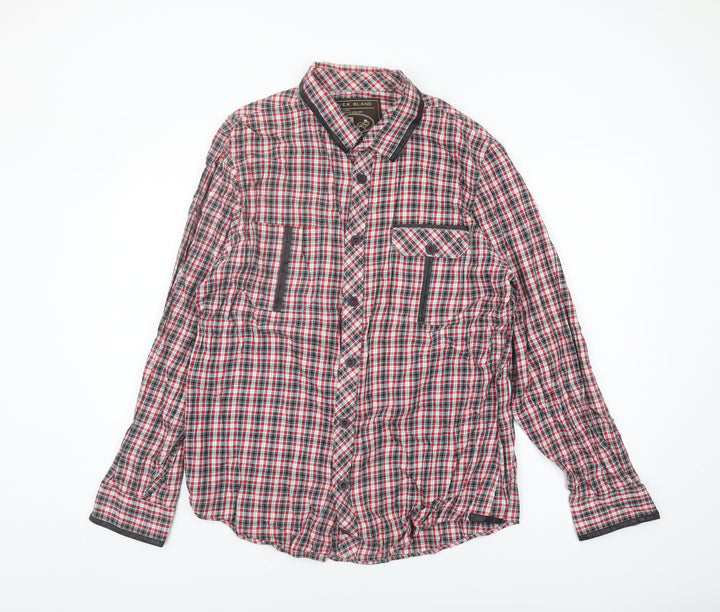River Island Men's XL Multicoloured Plaid Shirt