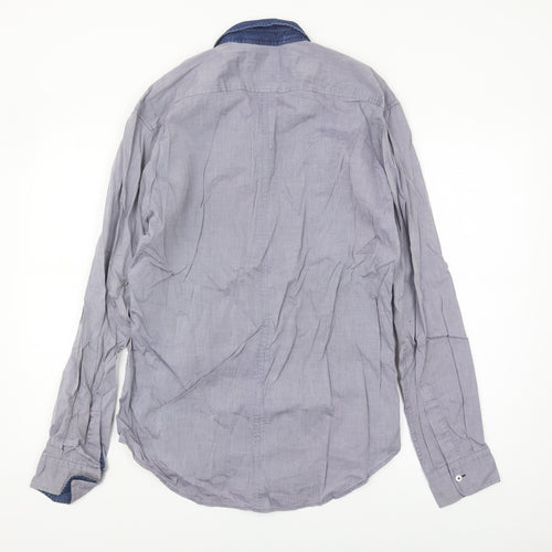 Bewley & Ritch Men's Blue Long Sleeve Shirt L